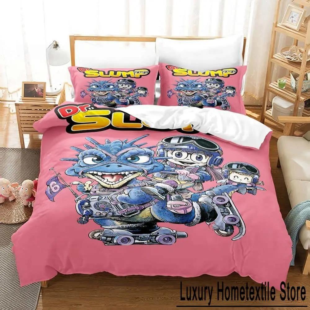 

3D Cartoons Bed Sheet Set Kawaii Arale Bedding Set Single Twin Full Queen King Size Bed Set Adult Kid Bedroom Duvet cover Sets Tool 70x133cm 2pcs