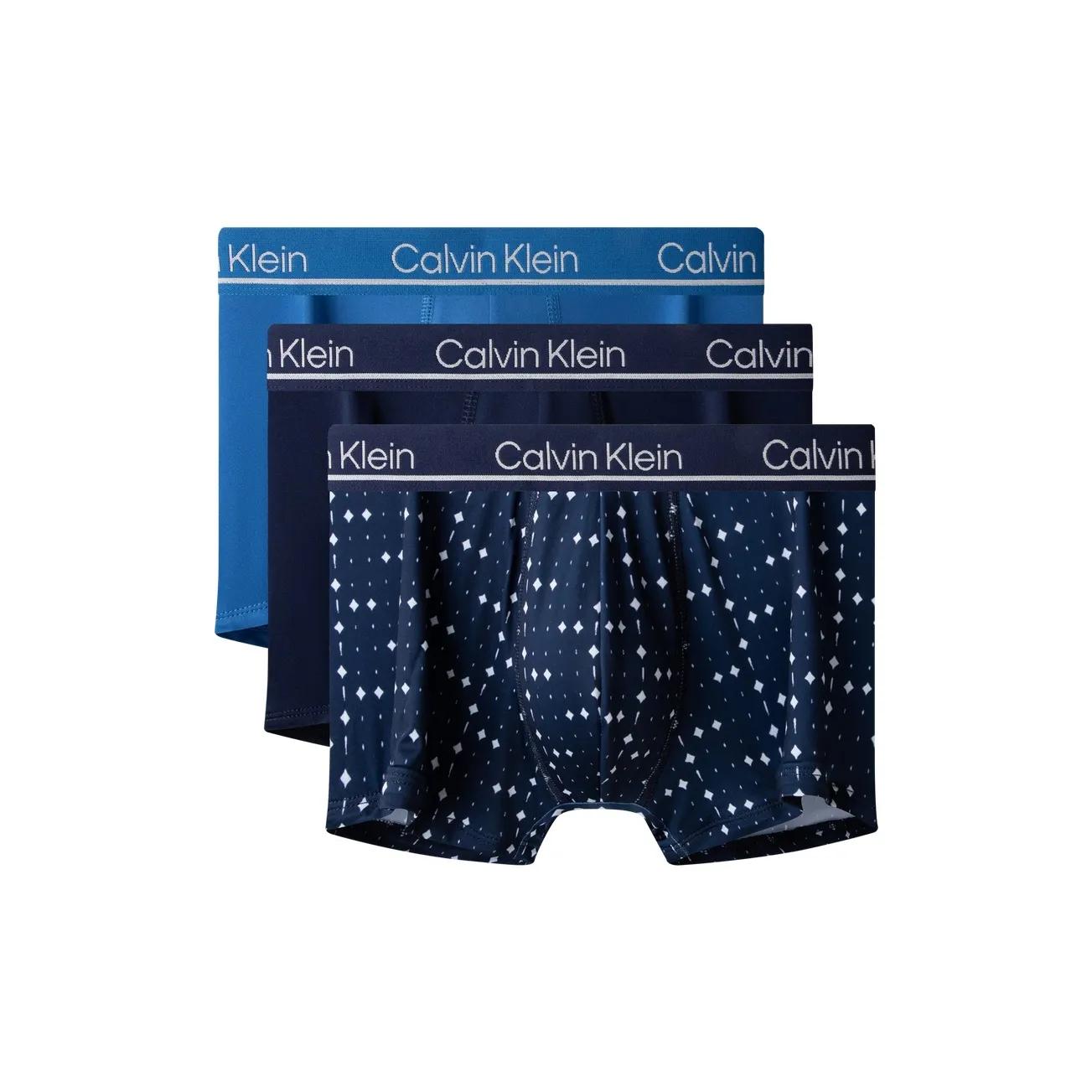 Calvin Klein Jacquard Mid-rise High Elastic Anti-chafing Men s Boxer Briefs, 3-Pack M
