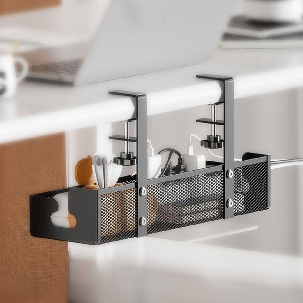 Clamp Cable Management Minimalist Socket Basket Tidy Cord Holder  Under Desk