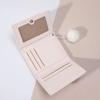 Cartoon Small Wallet Cute Korean Short Wallet Women's Solid Color Cute Rabbit Pattern Simple Mountaineering Bag Christmas Gifts