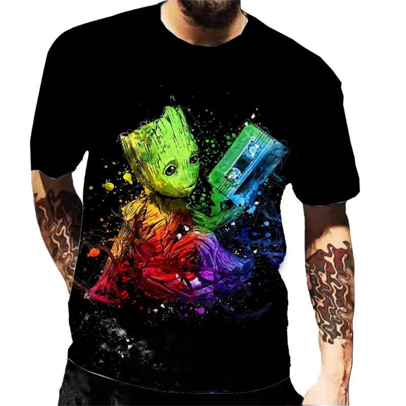 Fashion Men's T Shirt vintage Skull Printed T-Shirt Harajuku Horror Short Sleeve t