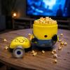 Popcornbehälter in Form eines einäugigen animierten Charakters, stehendes Design, langlebiges Kunststoffmaterial, geeignet für Filmabende und Partys