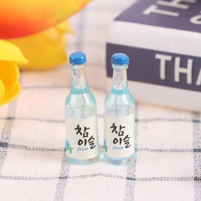 10Pcs 1/12 Dollhouse Miniature Resin Beer Bottle Simulation Wine Bottle Model