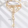 1PC Women's Fashion Trend Multi-layer Design Ankle Chain Zircon Accessories, Suitable for Dates, Parties, and Holiday Gifts