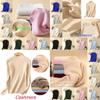 Luxuriously Soft Women Slim Elastic Knitted Half-turtleneck Cashmere Jumper Sweater