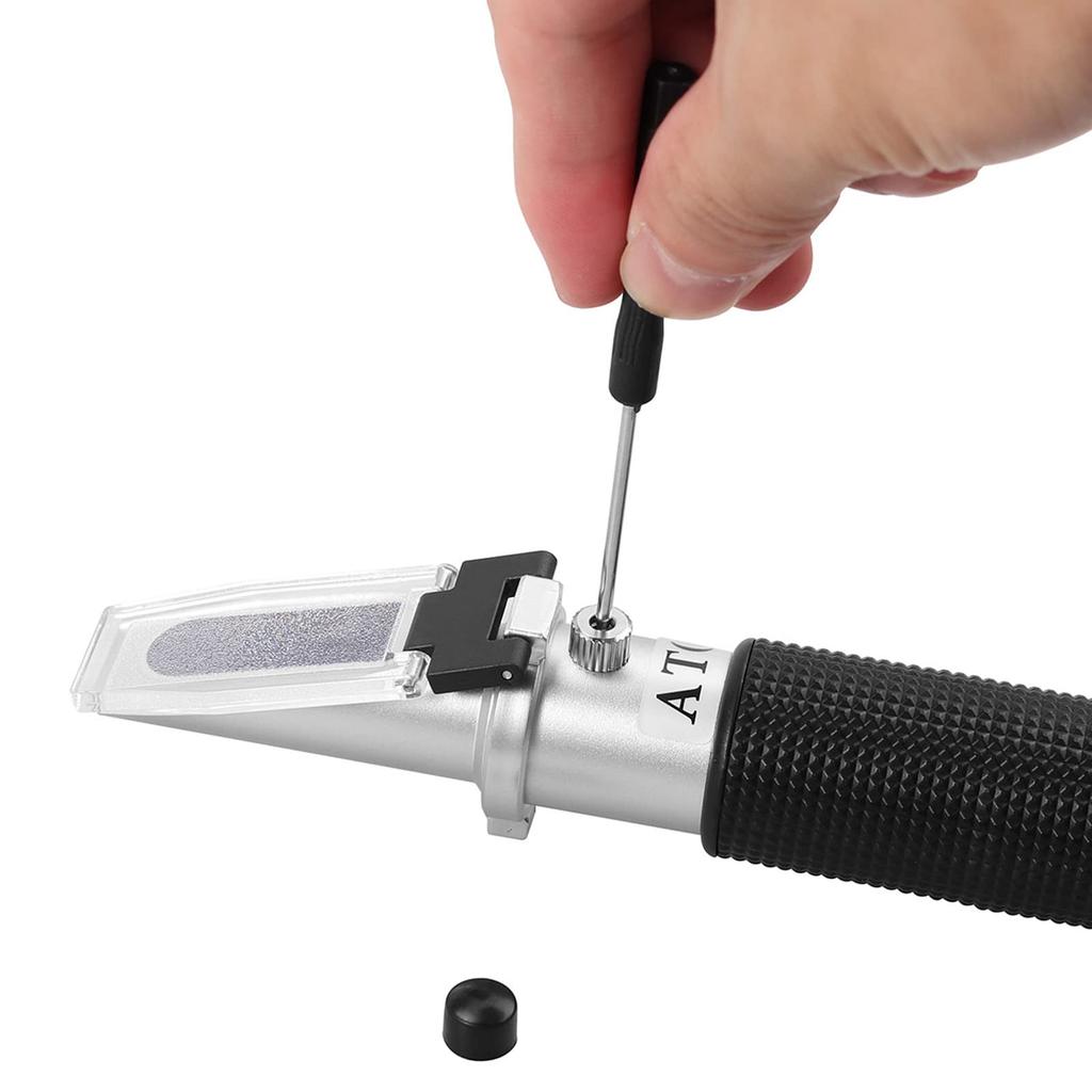 AUTOUTLET Salinity Meter, Refractometer, Salinity Test Kit with Automatic Temperature Compensation (ATC), 0-28% Salinity Measurement (Japanese Instruc