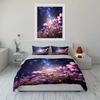 "Flower Galaxy Dream Set" Soft Comfortable Duvet Cover Bedding Set Included 1*Duvet Cover & 2*Pillowcases, gift