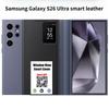 Carcasă Oficială S-View Flip cu Fereastră Inteligentă pentru Original Samsung Galaxy S26 Ultra S25 S24 S23 S22 Copertă de Lux din Piele Buzunar pentru Carduri
