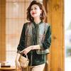 Elegant Faux Two-Piece Long Sleeve Blouse for Women