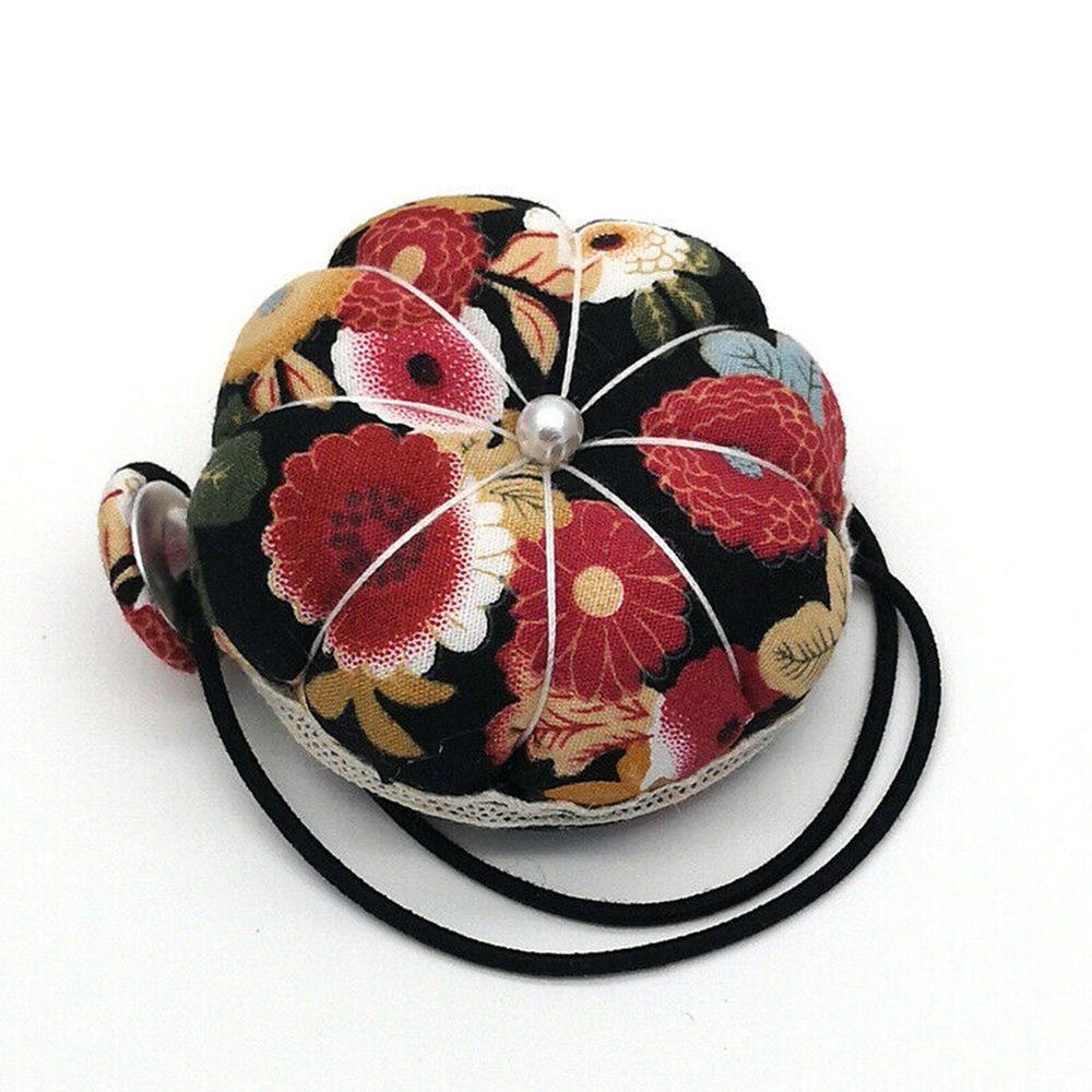 Strap Needlework Pumpkin Shape Fabric Sewing Accessories Needle Holder Needle Pillow Pin Cushion