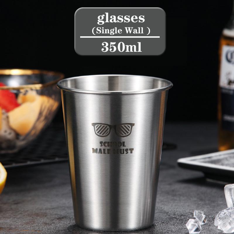 kitchen Coffee Mug Single Wall 304 Stainless Steel Double Wall 1PC Beer Mug kitchen Coffee Mug Single Wall 304 Stainless Steel Double Wall 1PC Beer Mug