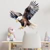 Eagle Wall Stickers for Kids Room Self-Adhesive Bald Eagle Decals for Bedroom Kindergarten Wardrobe Entrance Decor Removable Animal Wall Art Stickers