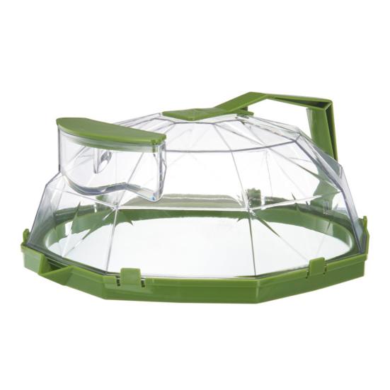 Microwave Splatter Cover with Heat-Resistant Handle Ventilated Food Guard for Plates