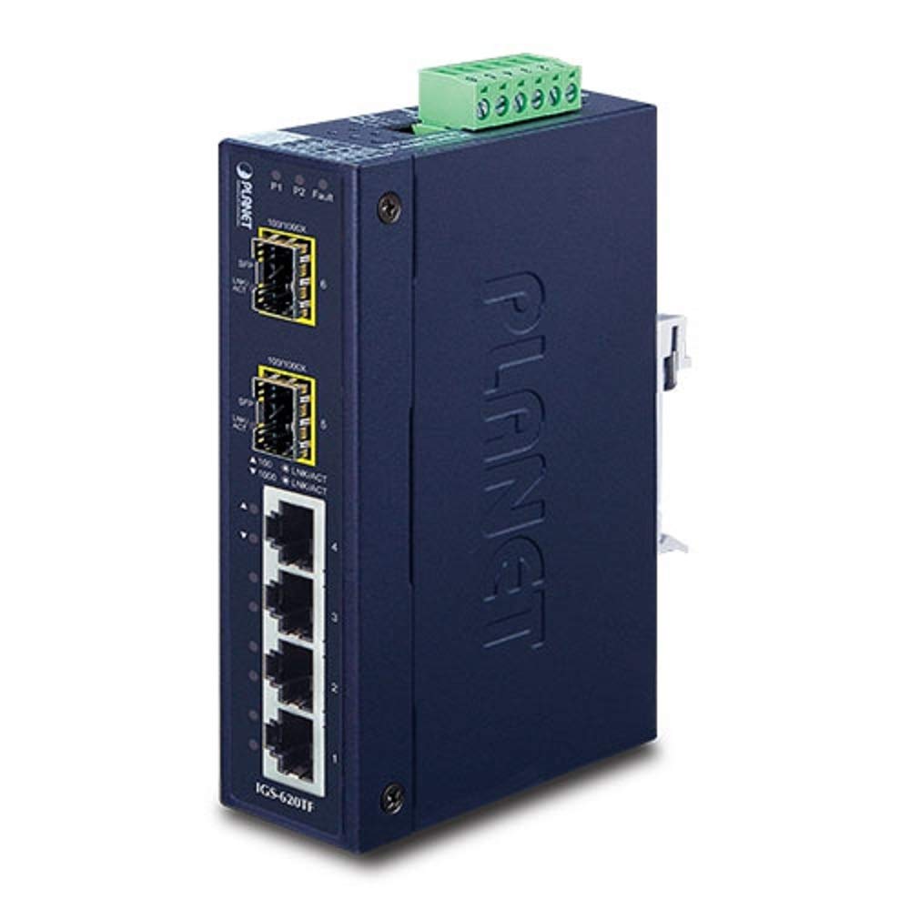 Industrieller SFP Ethernet Switch []IGS-620TF 4-Port 10/100/1000T + 2-Port 100/1000X