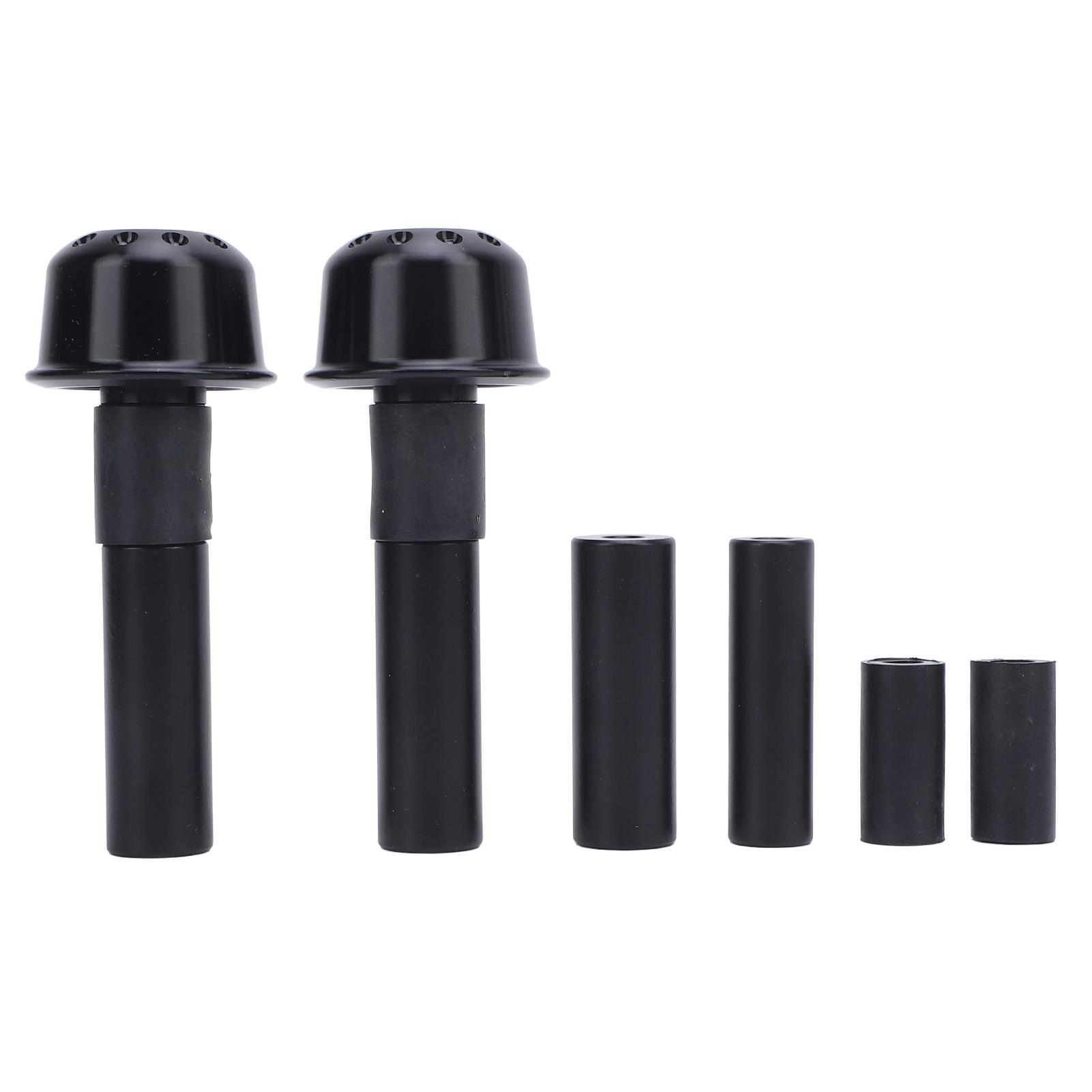 

Пара заглушек на концы руля мотоцикла с отверстием для винта M6, заглушки для концов руля из алюминиевого сплава для 13 To чёрный