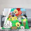 BFDI Inanimate Insanity Blankets Flannel Autumn/Winter  Portable Lightweight Throw Blanket for Home Outdoor Rug Piece