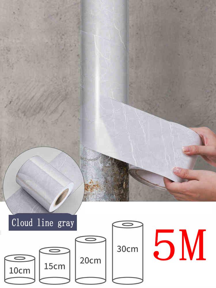 

Decoration Cover For Sewage Pipes Kitchen Gas Fire Bathroom Pipes Wrapped Beautification For Ugliness 10cm wide 5M