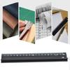 Aluminum Alloy Safety Ruler with Guard 30cm Drafting Ruler  for Crafts and Office Use
