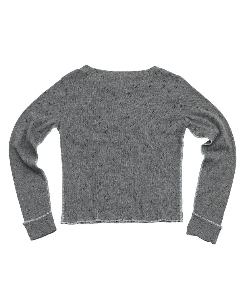 Keuluchi Punching Knit (Grey) Womens