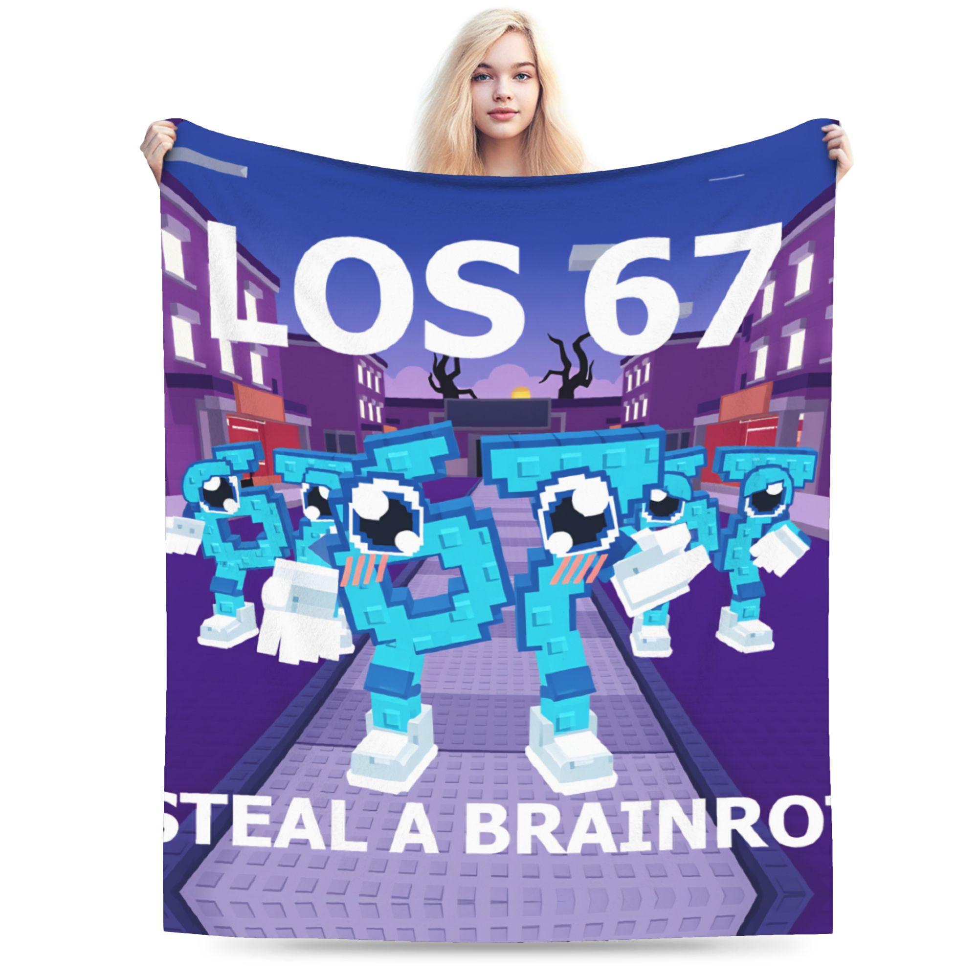 

Kids Meme 67 Six Seven 6 7 Italian Brainrot Super Soft Blankets Kids Plush Throw Blanket Print Flannel Bedspread Sofa Bed Cover 50x60in