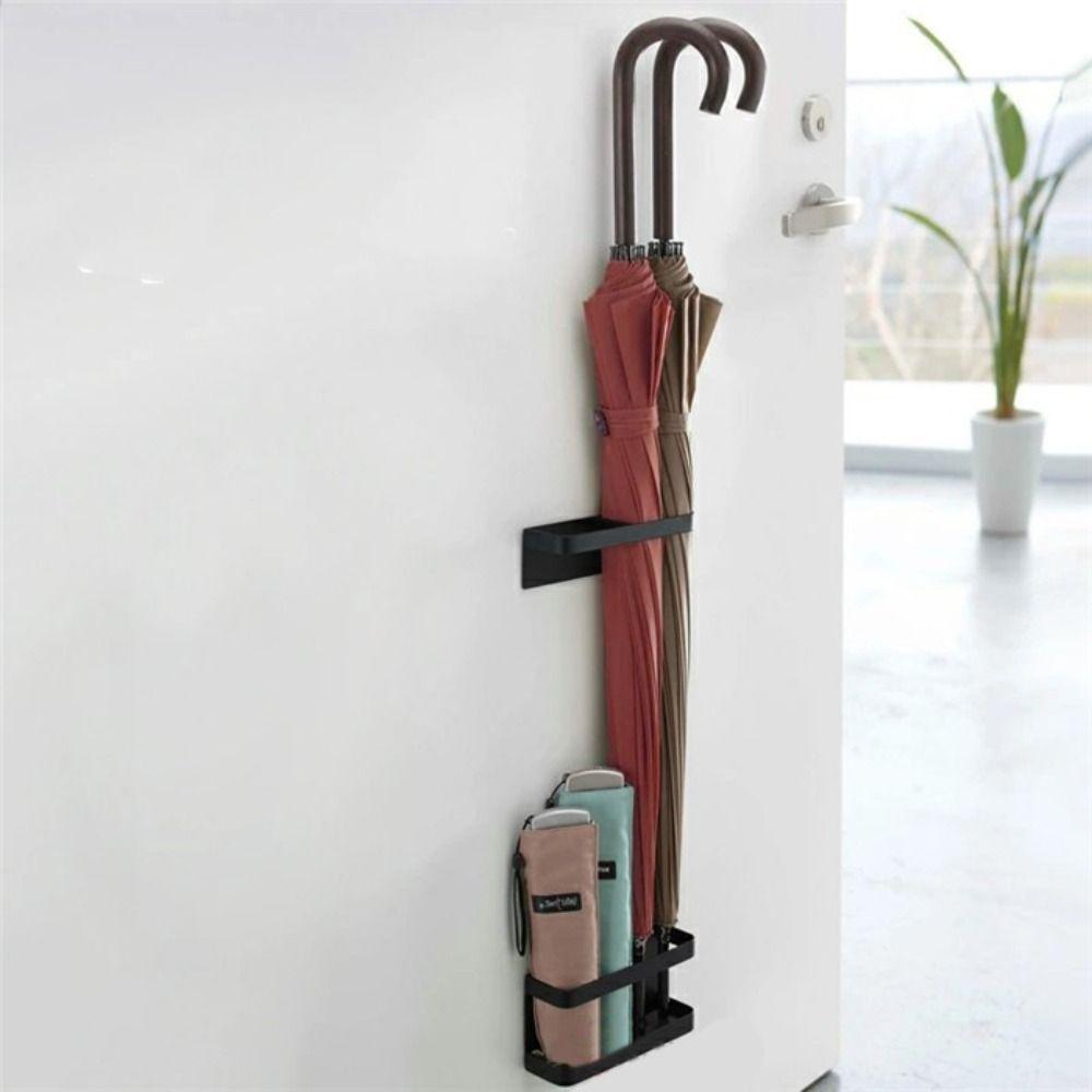 Adjustable Wall Mounted Umbrella Holder Hole-free Umbrella Organizer  Household