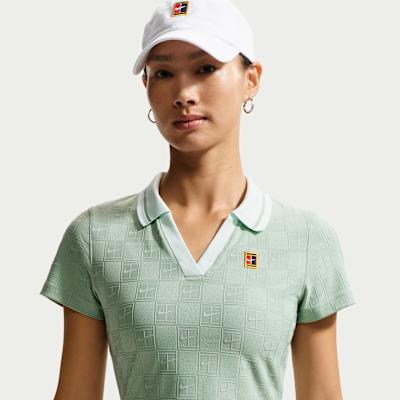 Nike Polo Shirts Women s Green Lapel Moderate Other S