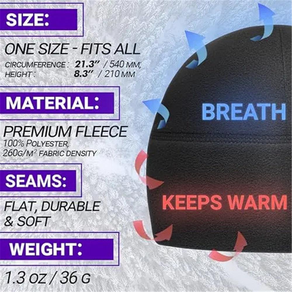 Tactical Fleece Beanie  Warm Winter Hat  Unisex  Low Pr