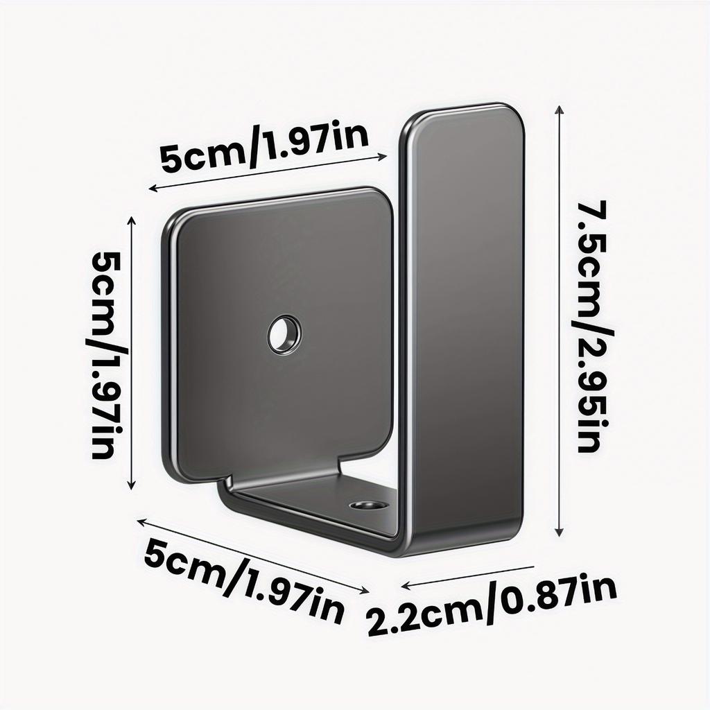 6pcs Router Placement Rack No-Drill Save Space Easy To Install Durable Wall Mounted Socket Fixed Bracket Cutting Board Rack