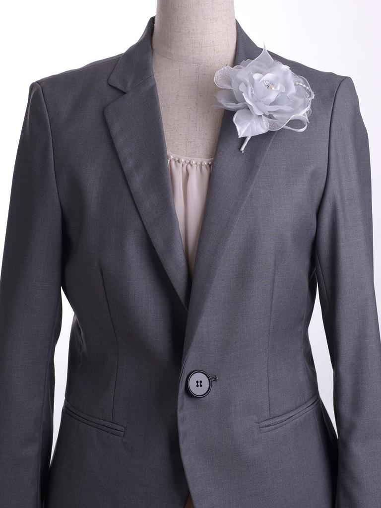 Atlasinė rožinė perlas mokyklos įėjimui darželio įėjimui išleistuvių ceremonijoms japoniškas korsažas, 294, ceremonijos, ceremonijos, (sidabras)