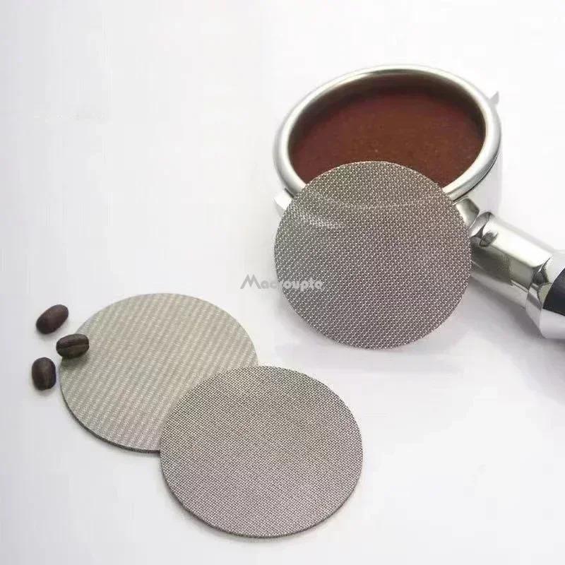 51/53/58mm Gjenbrukbar Kaffefilterskjerm Varmebestandig Maske Portafilter Barista Kaffelaging Puckskjerm for Espressomaskin
