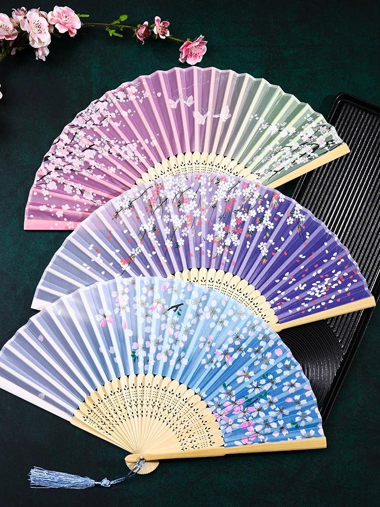 Ancient Style Cheongsam Students Summer Foldable Small Fan