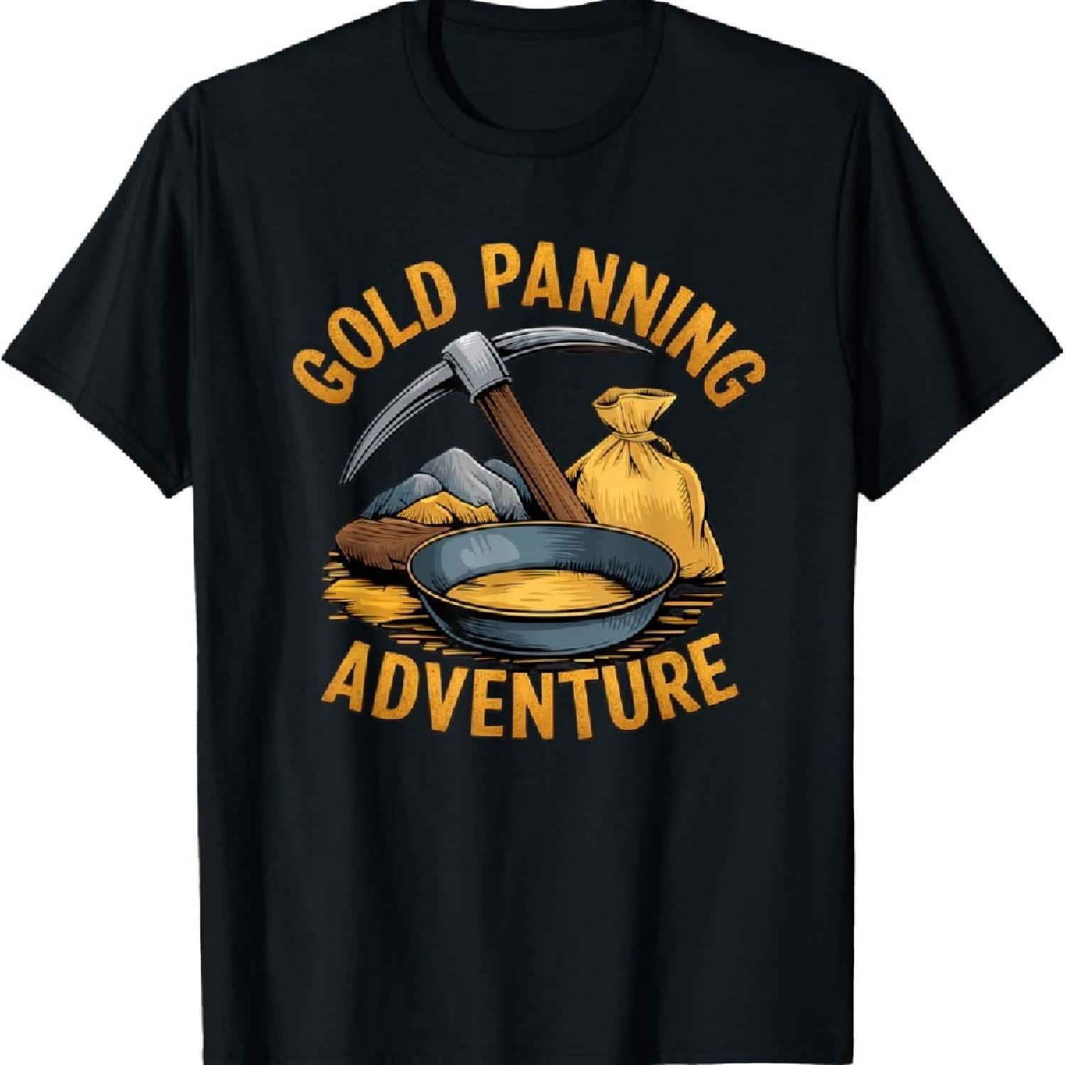 

Gold Panning Adventure Enthusiast T-Shirt XXXXXL чорний