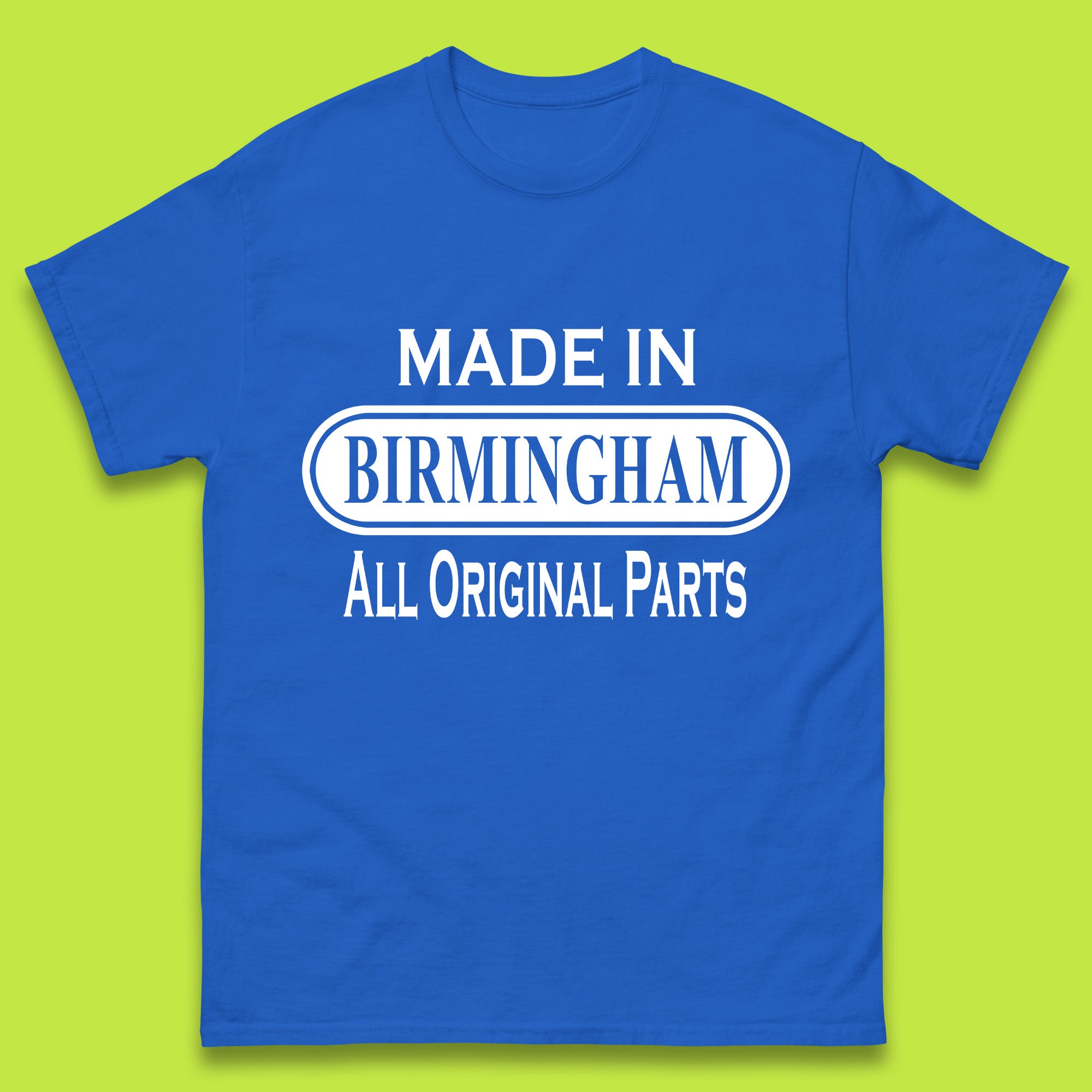 Made in Birmingham All Original Parts Mens T Shirt Womens Tops Tees 2XL