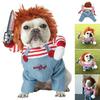 Dog Cat Costumes Pet Funny Costume Chucky Deadly Doll Cosplay Party Fancy Festival Cloth Cat Clothes