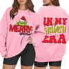 Women's Casual Fashion Long Sleeve Christmas Printed Round Neck Sweatshirt Top