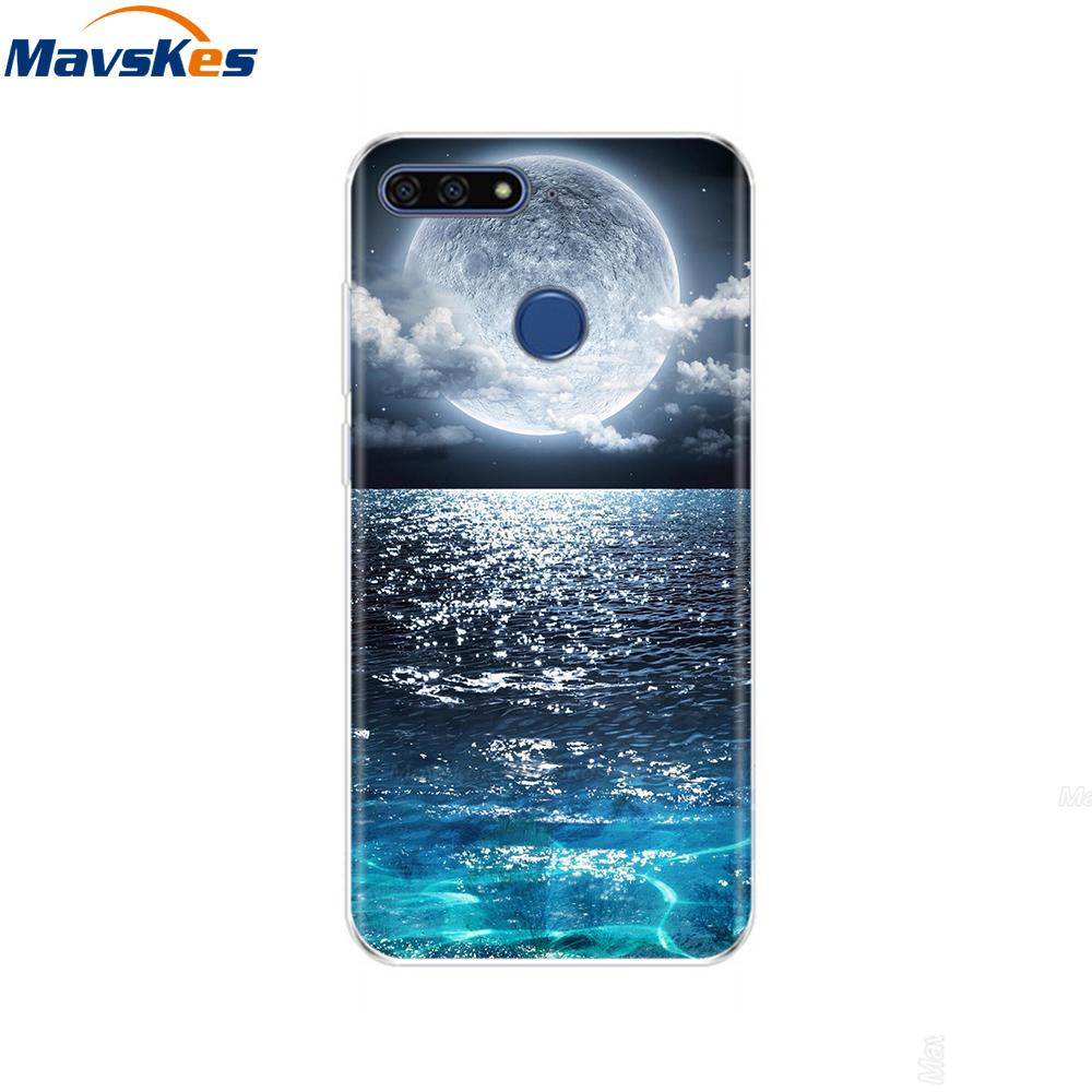Case For Huawei Honor 7C Case On Huawei Honor7C 5.7 inch Soft Silicone Phone Cover For Huawei Honor 7C Aum-L41 TPU Cases Coque