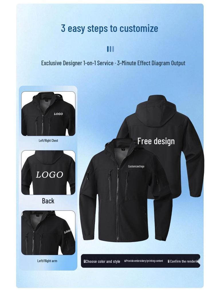 Spring & Autumn Tactical Military Fan Outdoor Multi-pocket Elastic Workwear Suit