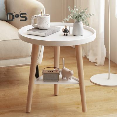Round End Table with 3-Legs Heavy Duty Detachable Mini Desk Bedroom Kitchen Living Room Small Space Sofa Bedside Nightstand Side Coffee Table