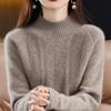 Sweaters Fashion Autumn Winter Warm Wool Soft Long Sleeve Sweater Jumpers for Women Thick Loose Elasticity Turtleneck Pullovers Knit Top