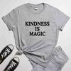 Kindness Is Magic Tshirt Casual Unisex Positivity Inspirational Tshirt Funny Unisex Be Kind Christian Cotton Top Tee