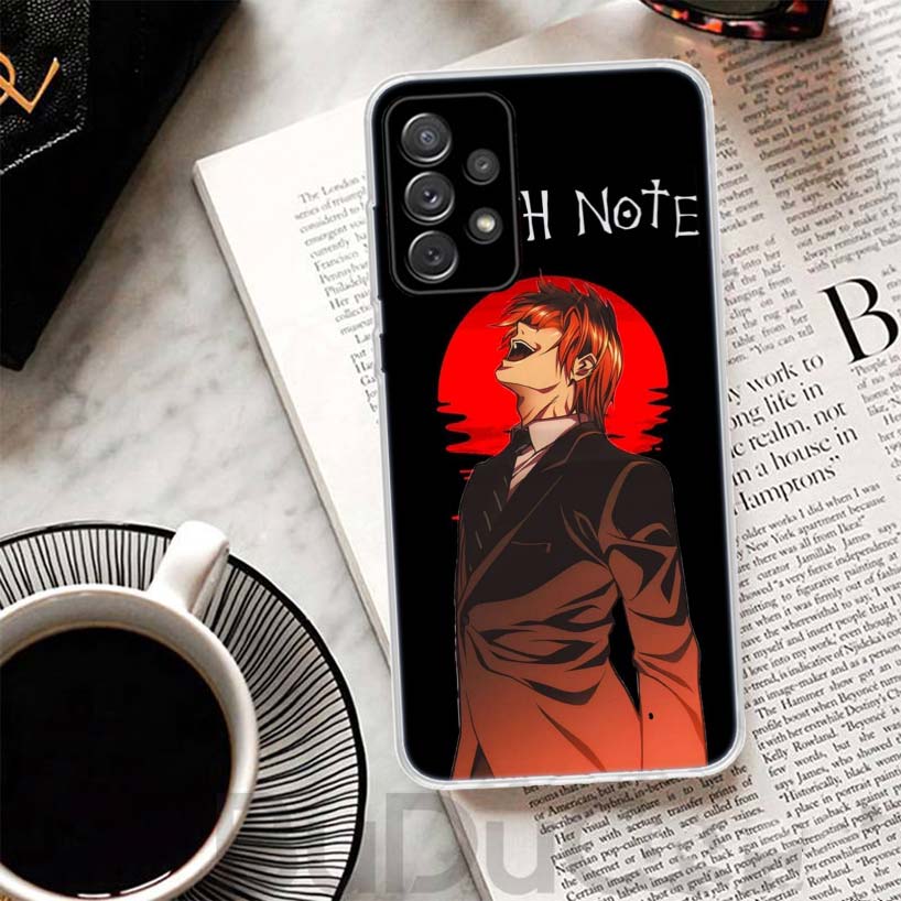 N-Note D-Death Yagami Light Phone Case For Samsung A17 A16 A26 A36 A56 A15 A14 A13 A55 A54 A53 A35 A34 A33 A25 A24 A23 A05S A04S