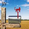 Metal Yard Signage Iron with Fixed Holes, Cat Butterfly Decoration, American Mailbox Pendant Outdoor Sign for Wood Leather Mailboxes Decorative Plate