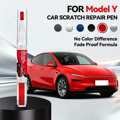 For Tesla Model Y 1996-2026 Car Paint Repair Pen Car Touch Up Pen Black White Tesla Wheel Paint Repair Agent Paint Repair