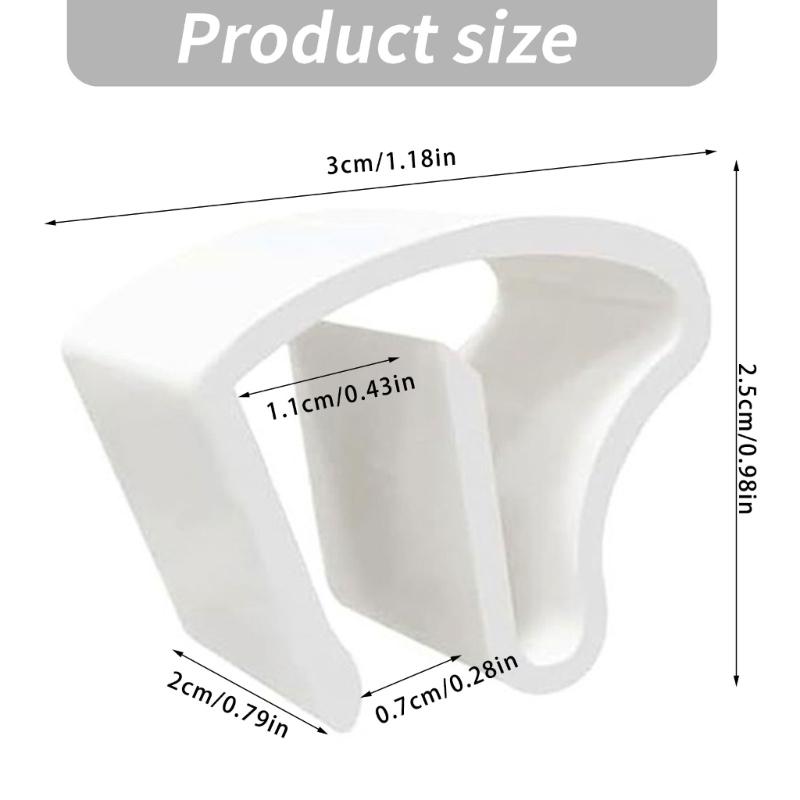 Curtain Holdbacks Pinch Pleat Hooks Strong Plastic Curtain Fixing Hooks For Home Office Window Easy to Installation
