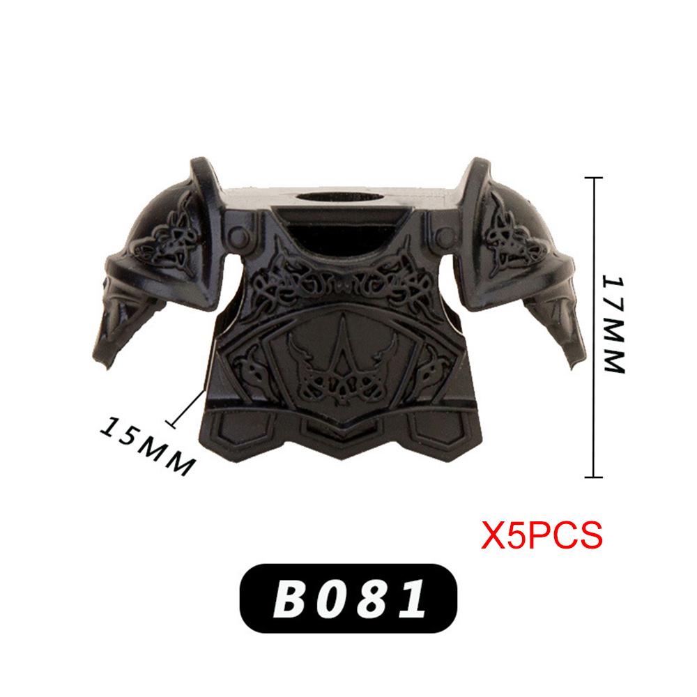 MOC Medieval Military Parts Castle Rider Soldiers Sets Model Bricks Knights Heavy Infantry DIY Building Block Boy Toys