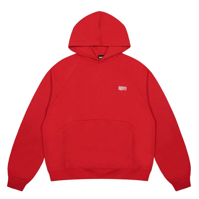 6PM Vyšívaná mikina s kapucí a tepláky Hip Hop Pánská sportovní souprava