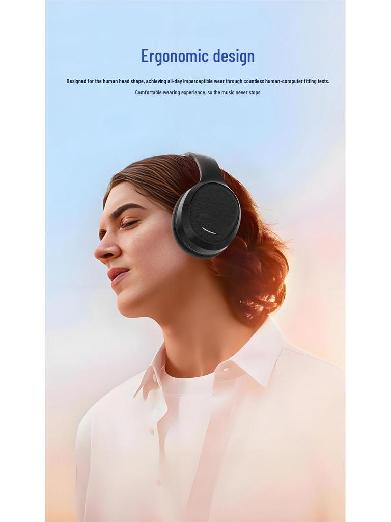 Bluetooth Headset: Foldable, Retractable, Stereo, Heavy Bass, Head-mounted Wireless Earbuds