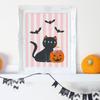Halloween Poster Print Boho Sign Decor Art Ghost Pumpkin Wall Canvas Painting Kid Room Home Black Cat Bat Spider Web Picture