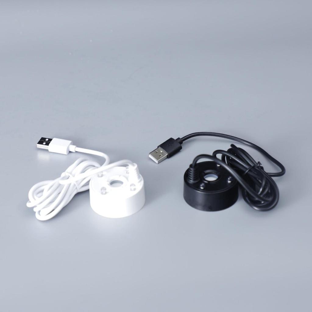 5V USB Ultraschall Felslandschaft Bonsai Luftbefeuchter mit 4 Lichtern und 20mm großem Nebelzerstäuber.