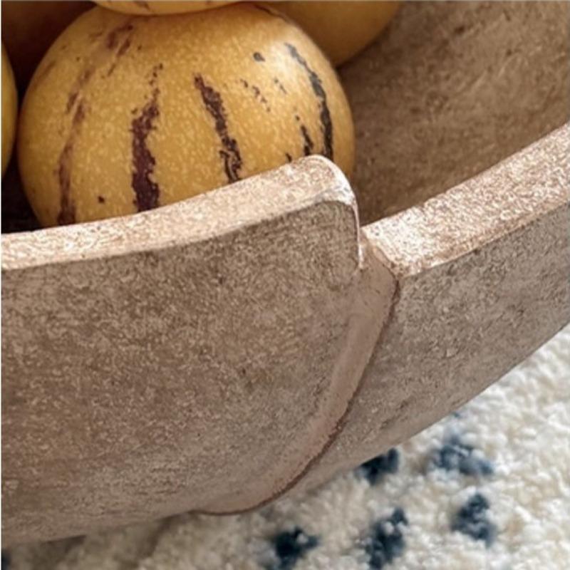 Retro Fruit Bowl Decorative Bowls Elegant Aesthetic Luxury Bowl Modern Beautiful Living Room Bowls Table Decoration Ornaments